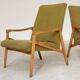 Pair of light green armchairs by Jiri Jiroutek for Interier Praha, 1960