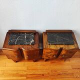 Pair of Art Deco bedside tables