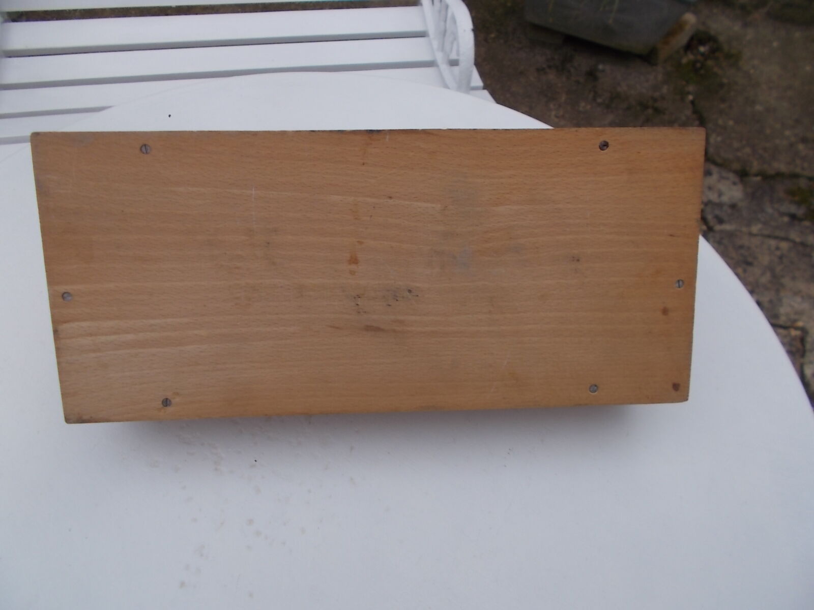 Old beech wooden mail carrier