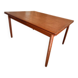 Table extensible vintage, deux rallonges