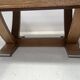 Table bureau Art Déco en chêne cérusé du XX siècle