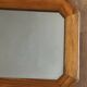 Large octagonal wall mirror in pine, 1970s – 103 × 40 cm
