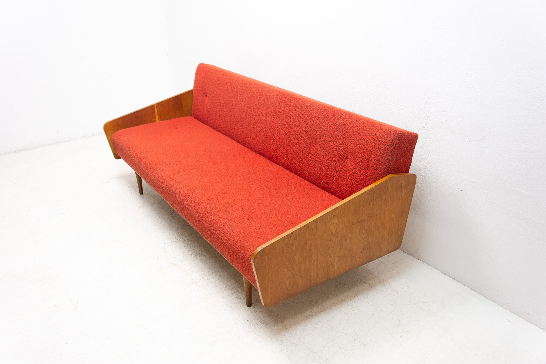 Mid century folding sofa from interier praha, 1960´s, czechoslovakia