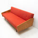 Mid century folding sofa from interier praha, 1960´s, czechoslovakia