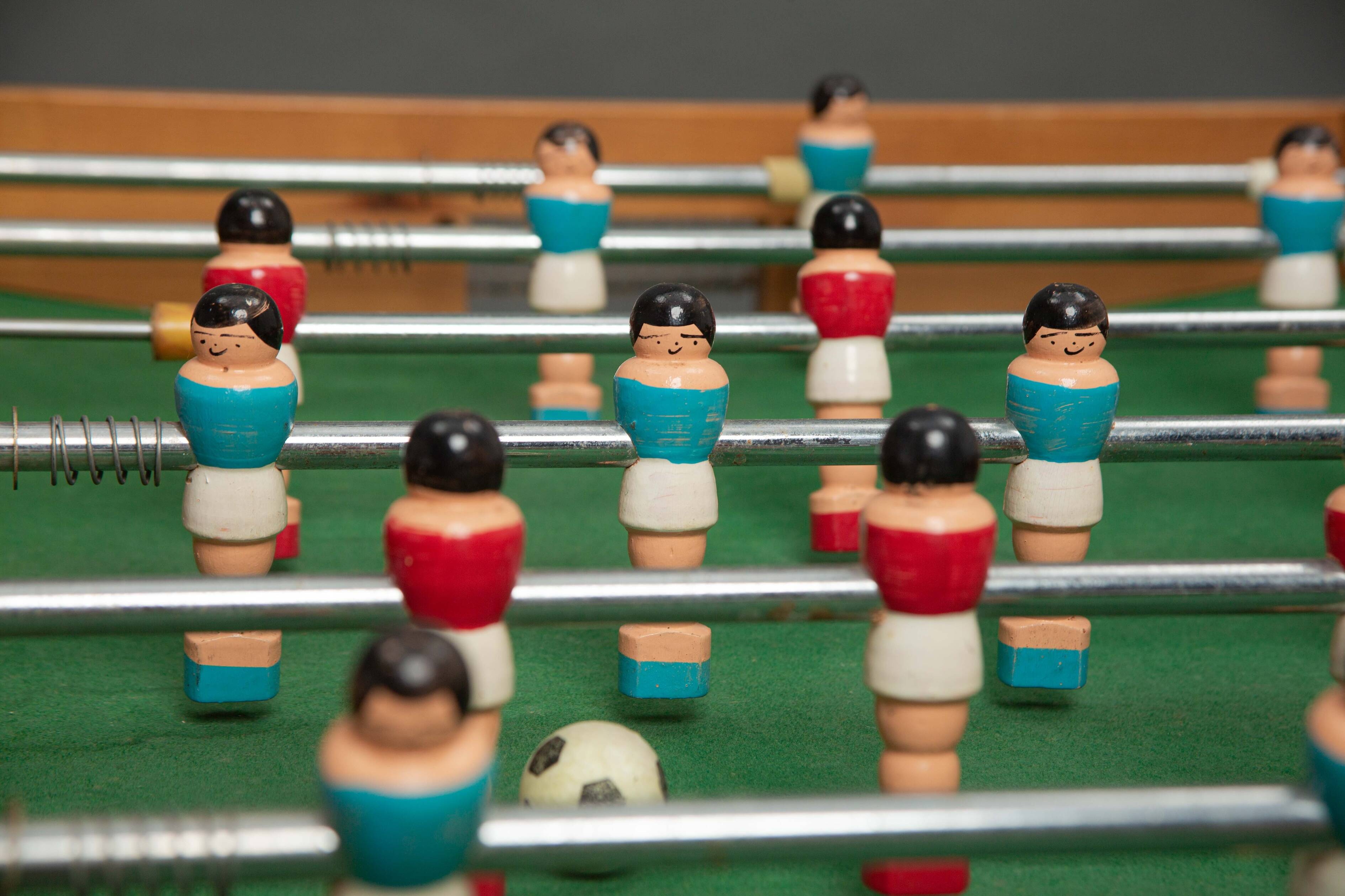 Vintage folding table football on foot from the 70s