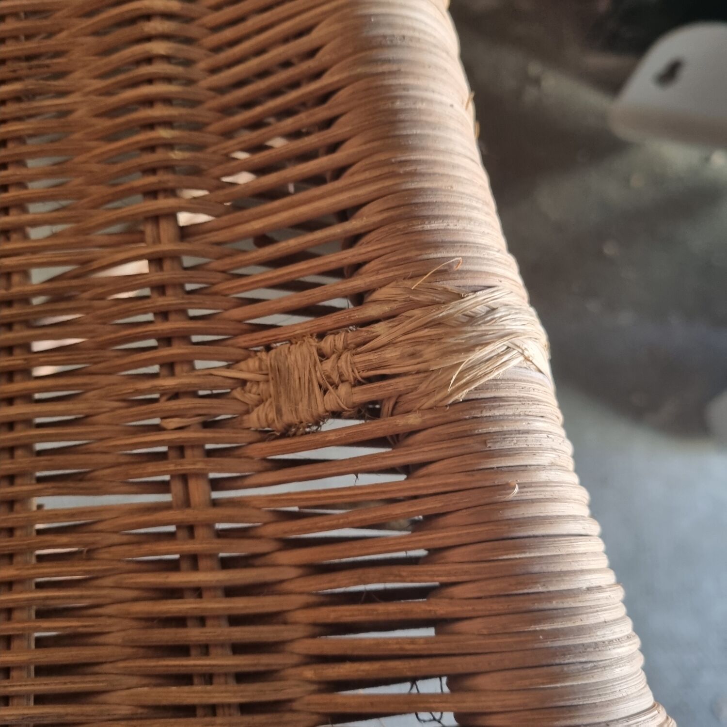 1970s rattan armchair