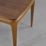 Table basse basse en bois de cerisier, années 1950