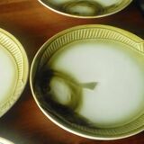 Earthenware fish service Moulin des loups France