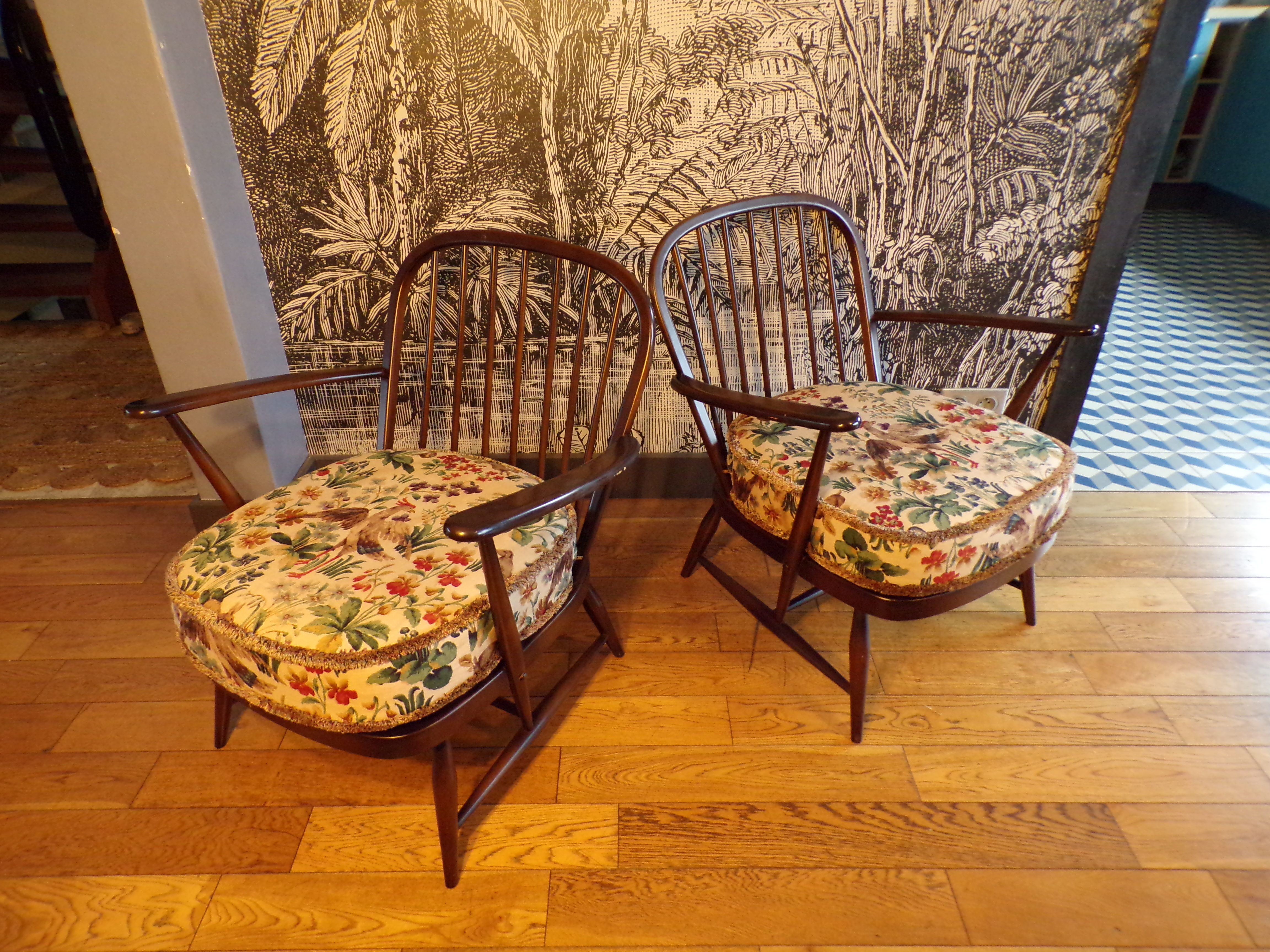 Pair of armchairs Windsor Ercol