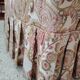 Antique armchair fully restored with brass wheels.