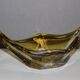 Yellow and clear crystal cup circa 1960