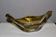 Yellow and clear crystal cup circa 1960