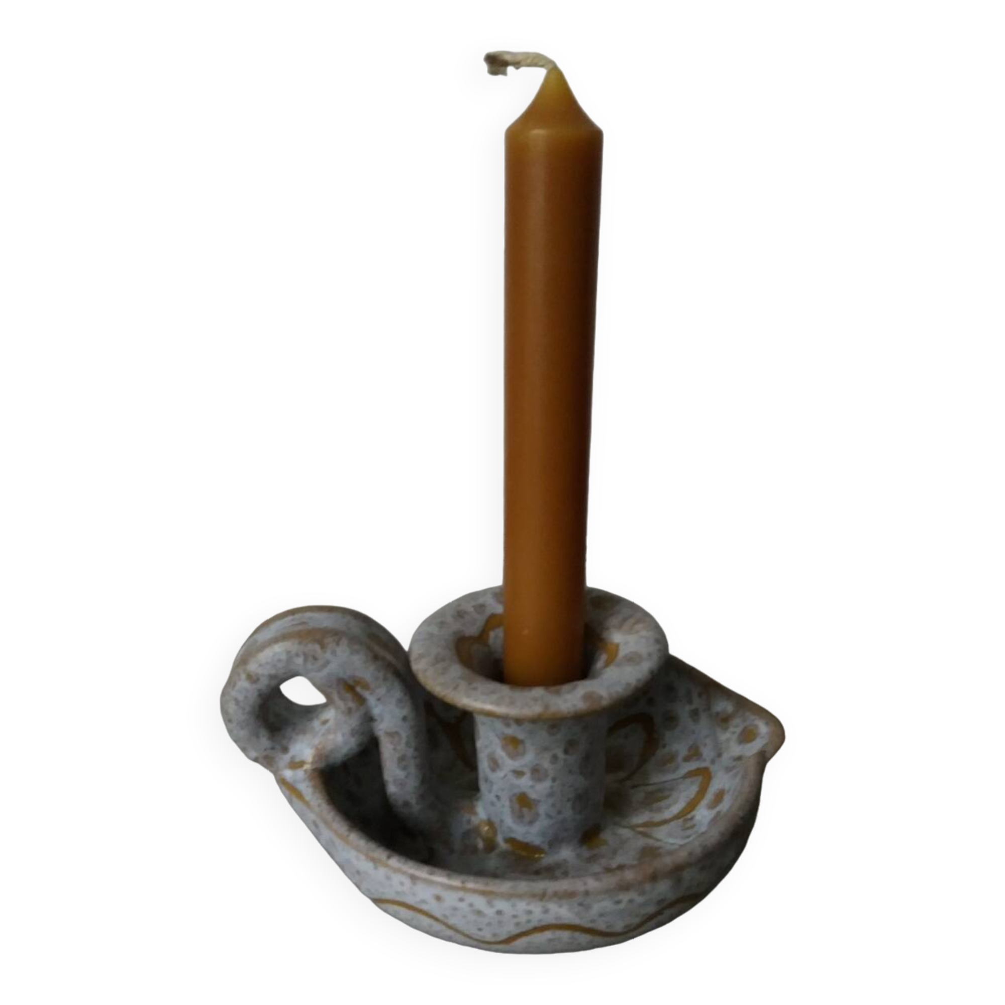 Cellar rat candle holder signed austruy