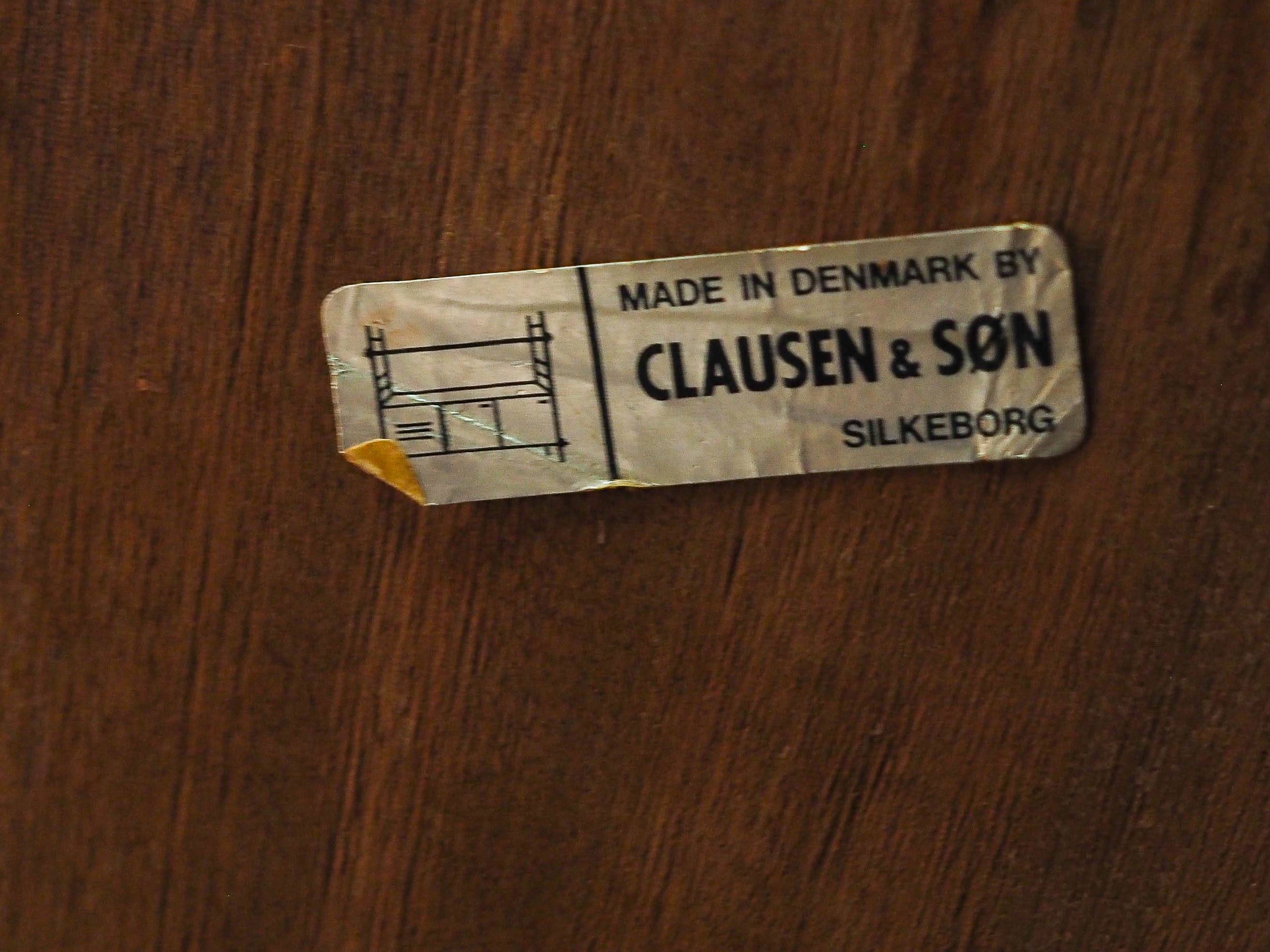Teak bookcase, Danish design, 1970s, manufactured by Clausen & Søn