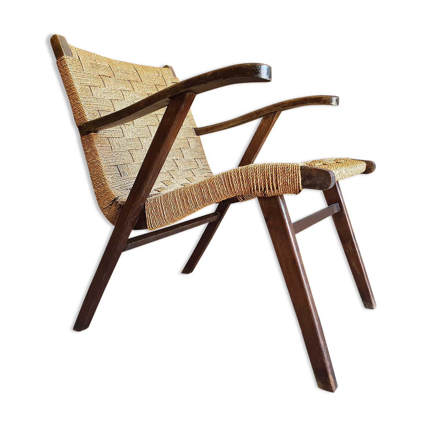 Armchair design rope 1960"