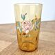 Art Nouveau enamelled glass with floral decoration - tumbler