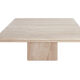 Table basse en travertin vintage fabriquée en italie dans les années 80.