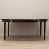 Round mahogany table, Danish design, 1970s, production: Denmark
