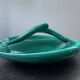 vintage glazed earthenware appetizer plate