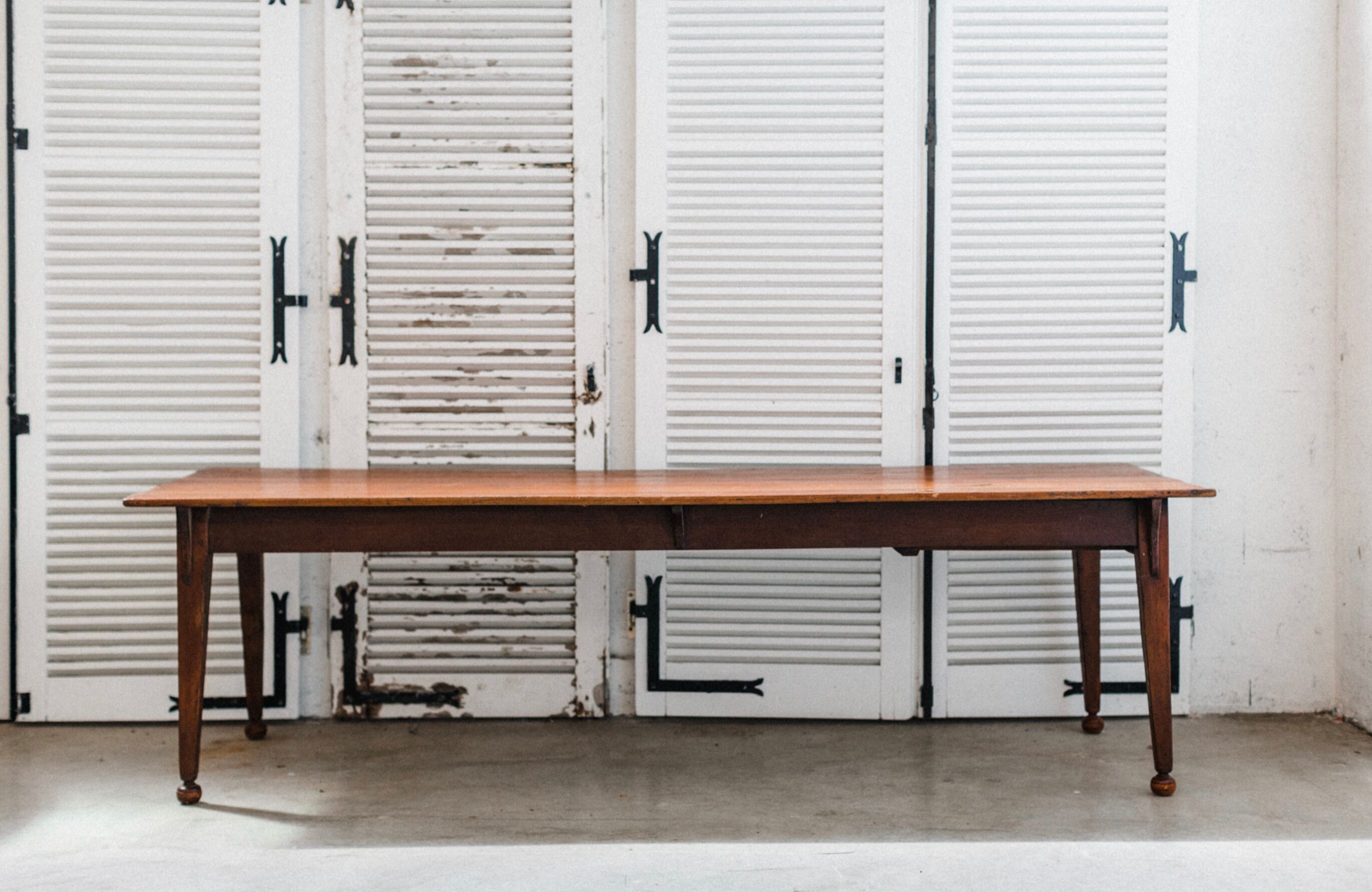 Wooden farm table - 12 people "Buis"
