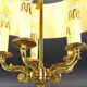 Bronze Bouillotte Lamp in Solid Empire Style Five Lights * Lucien Ga