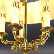 Lampe Bouillotte en Bronze Massif de Style Empire Cinq Lumières * Lucien Ga