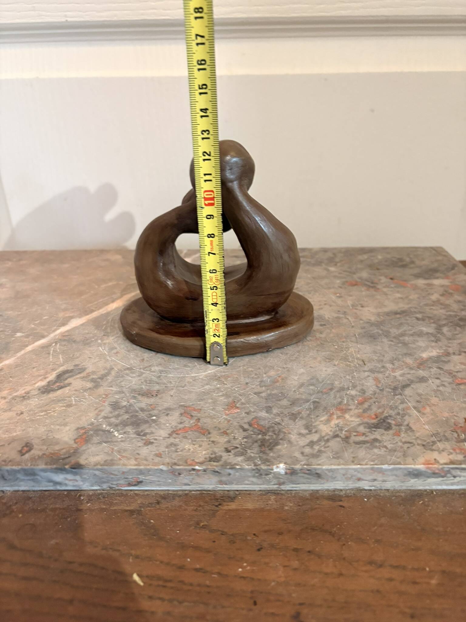 Ceramic Sculpture Pottery Nativity Man Woman Couple Abstract Modern Fa