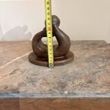 Ceramic Sculpture Pottery Nativity Man Woman Couple Abstract Modern Fa