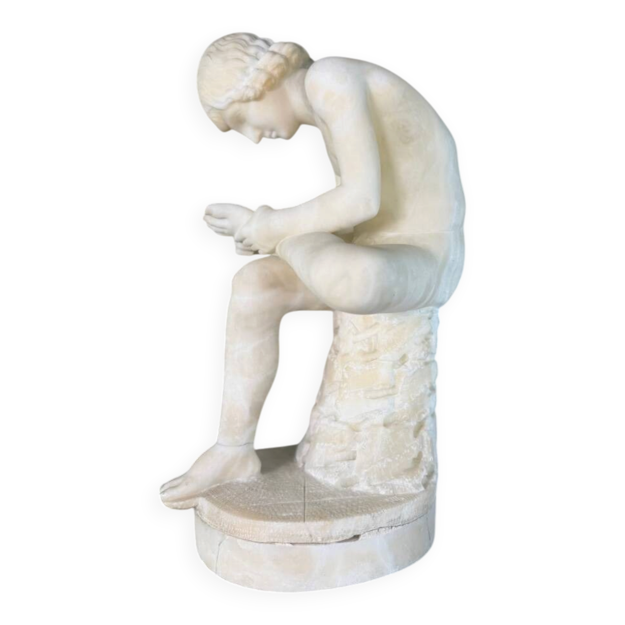 The Spinario, alabaster after the Antique, around 1880.