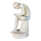 Le Spinario, albâtre d’apres l’Antique, vers 1880