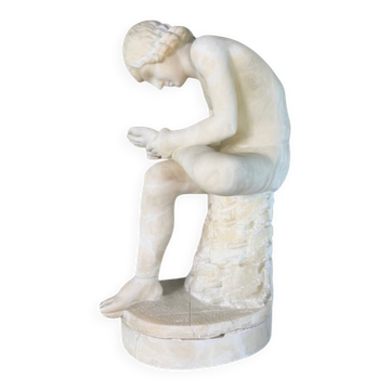 The Spinario, alabaster after the Antique, around 1880.