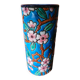 Longwy enamel roller vase