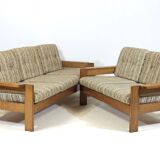 Danish brutalist sofa duo