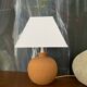 Lampe boule terre cuite vintage
