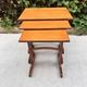 Vintage Scandinavian teak nesting tables by "Victor B Wilkins"