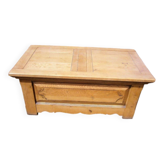 Solid oak chest