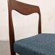 Set de 6 chaises danoises en teck des années 60/70