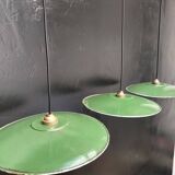 Three enamelled sheet metal suspensions