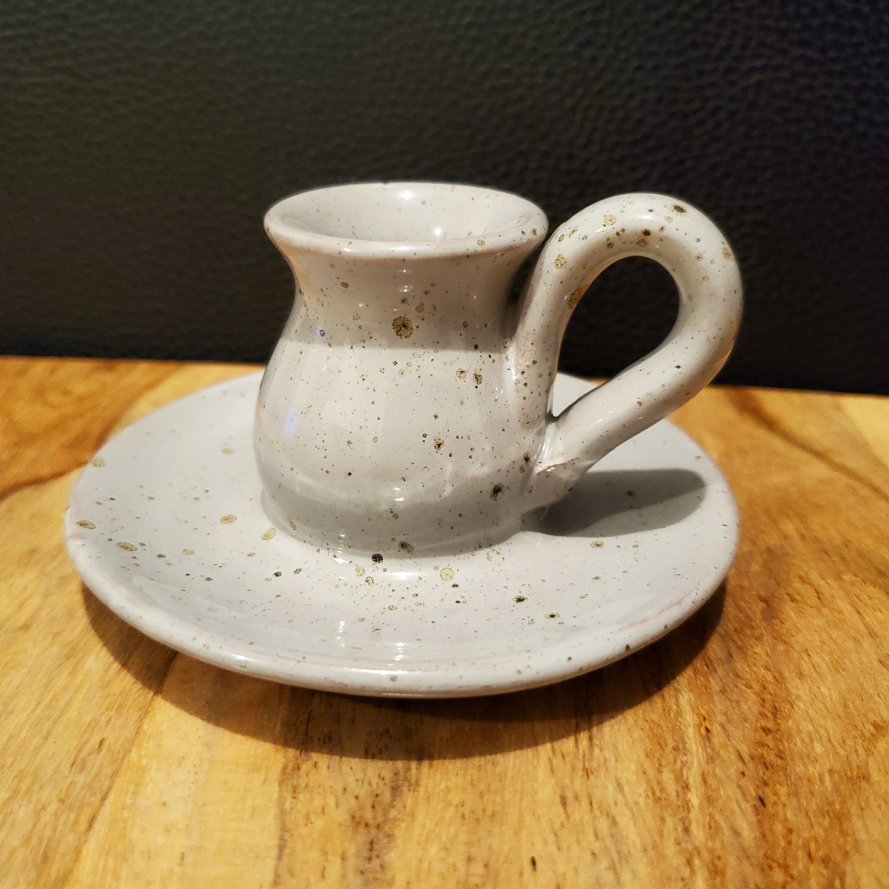 Ceramic candle holder signed Vallauris