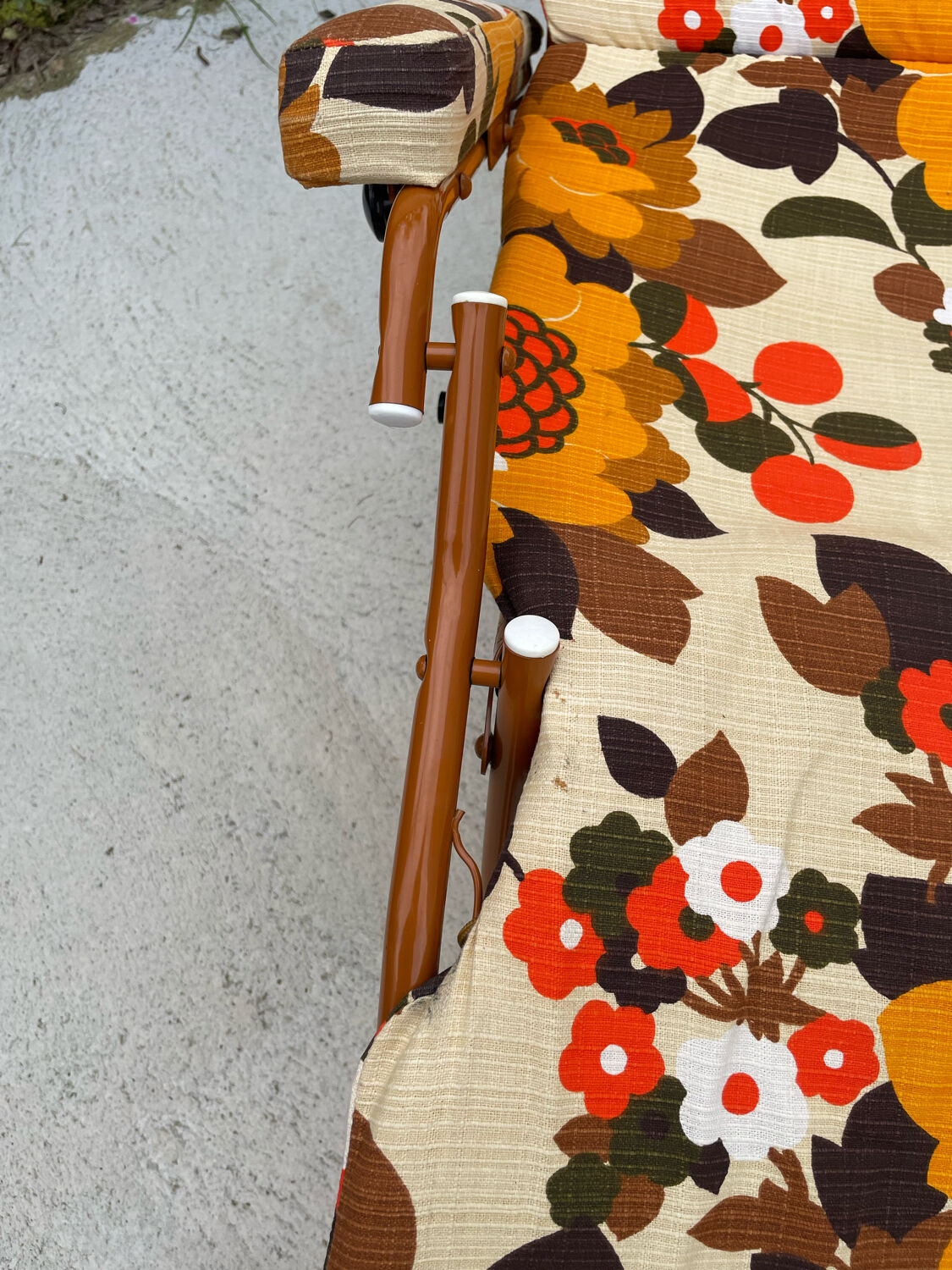 Deckchair chaise longue year 70