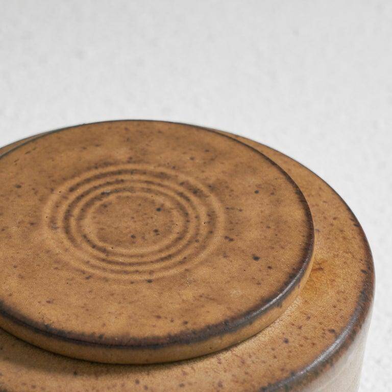 Meindert Zaalberg Studio Pottery 'Stop' boîte avec couvercle 1962