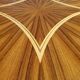 Pedestal table - small round table in wooden marquetry