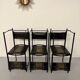 6 leather chairs "101" Italian design Belotti Alias 1980 vintage