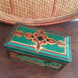 Ancient metal box with orientalist design