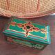 Ancient metal box with orientalist design