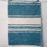Handwoven recycled cotton rug - 40 x 60 cm
