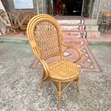 Rattan armchairs circa 1960