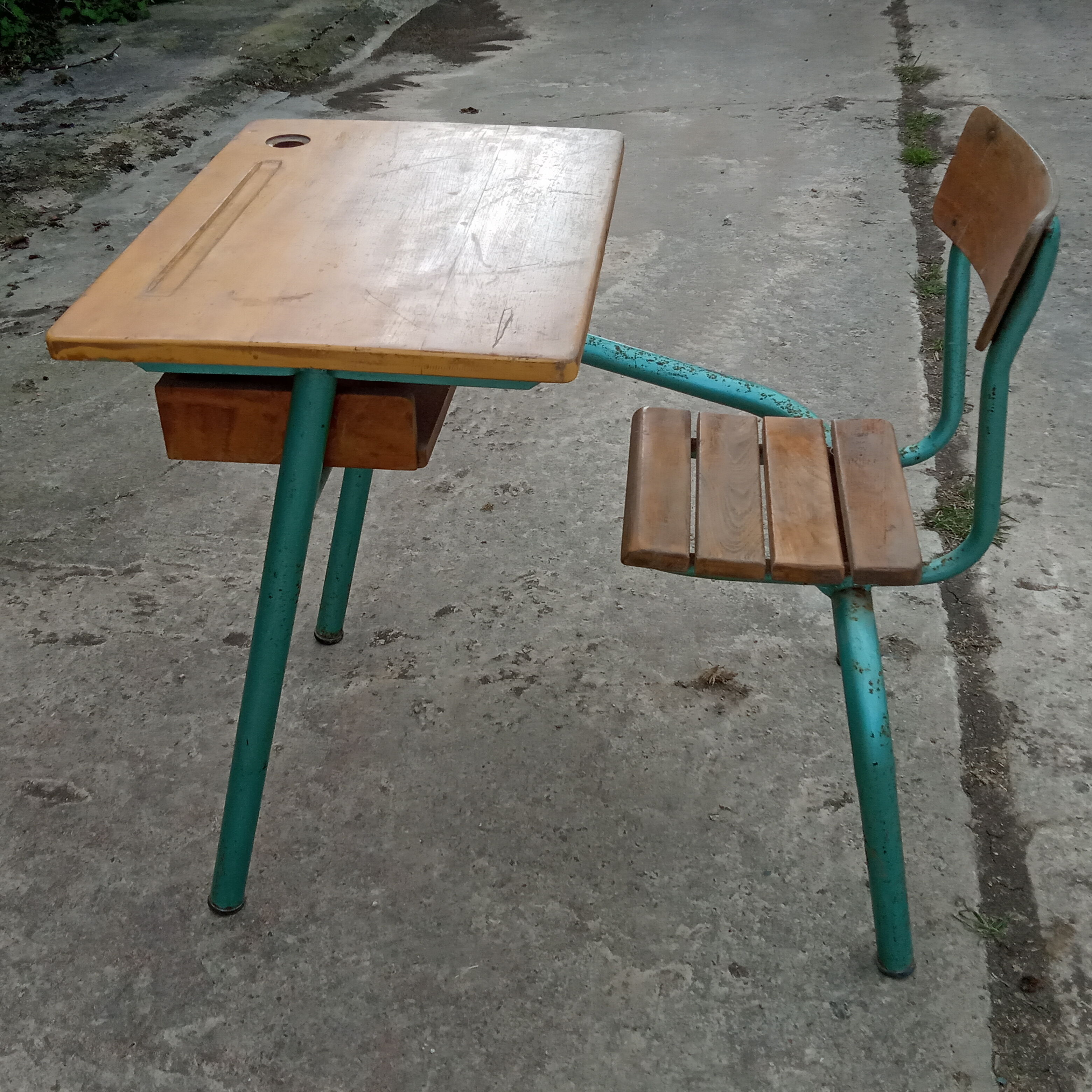 Vintage school desk