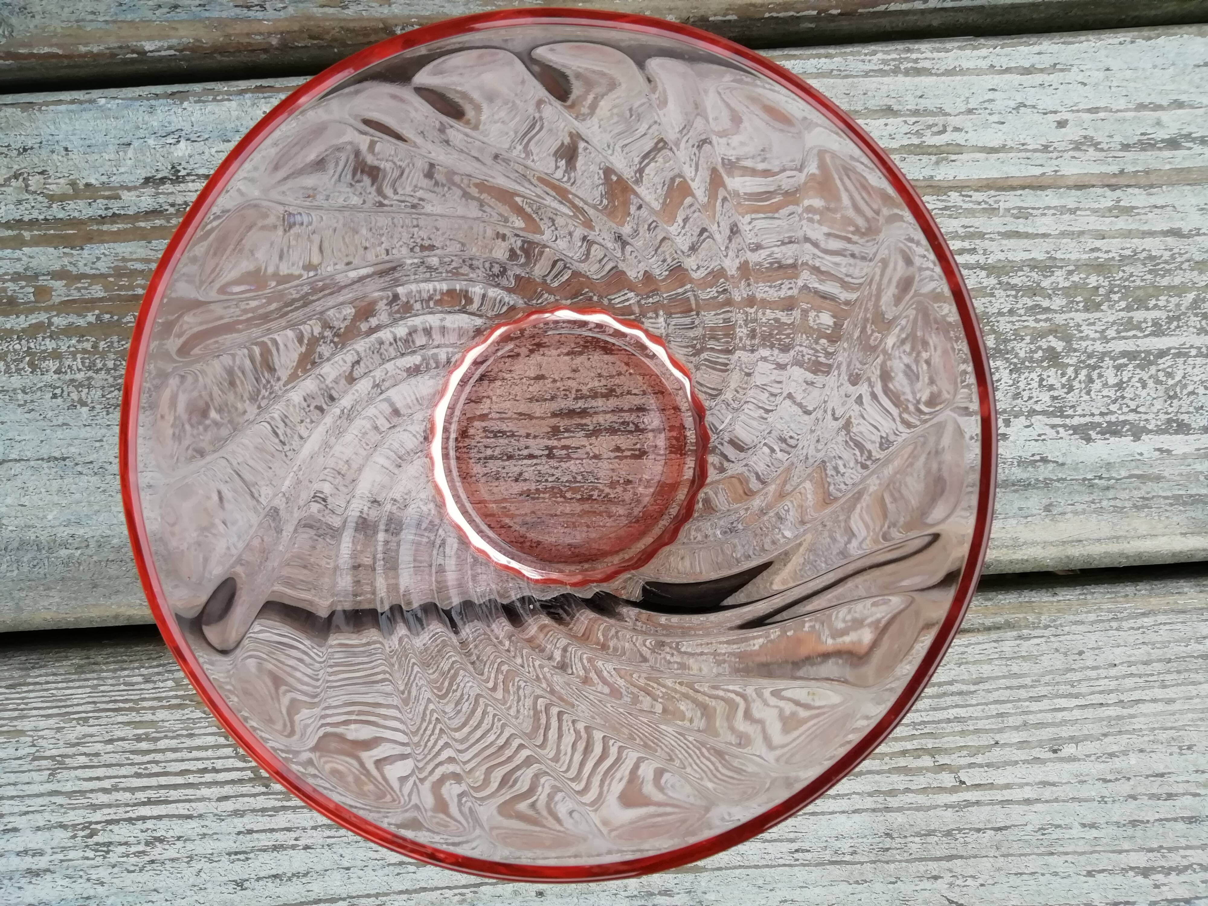 lot of rosaline pink glass bowls