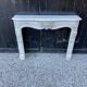 Louis XV style fireplace in Carrara marble around 1880